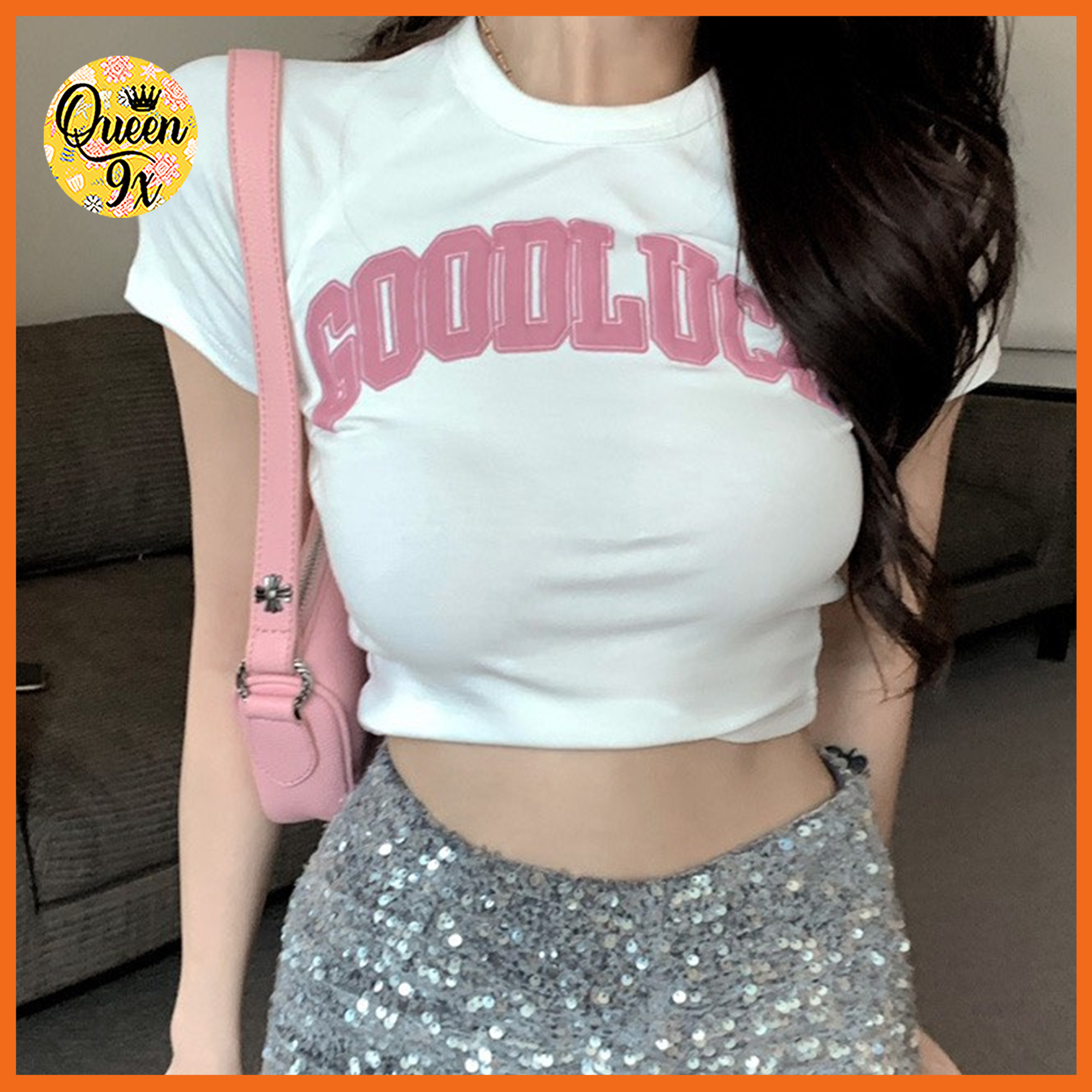 Áo Croptop Goodluck Dễ Thương