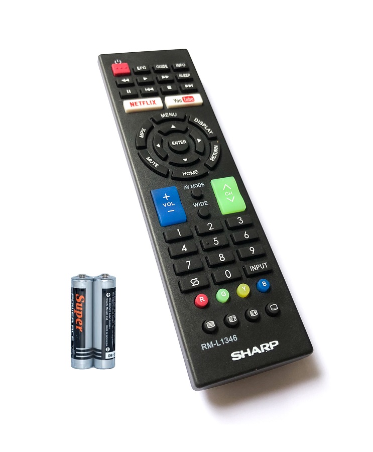Remote Điều Khiển Cho Tivi SHARP RM-L1346 Internet Smart TV Thay Được GB234WJSA GA983WJSA GA364WJSA GB013WJSA GB254WJSA GB284WJSA