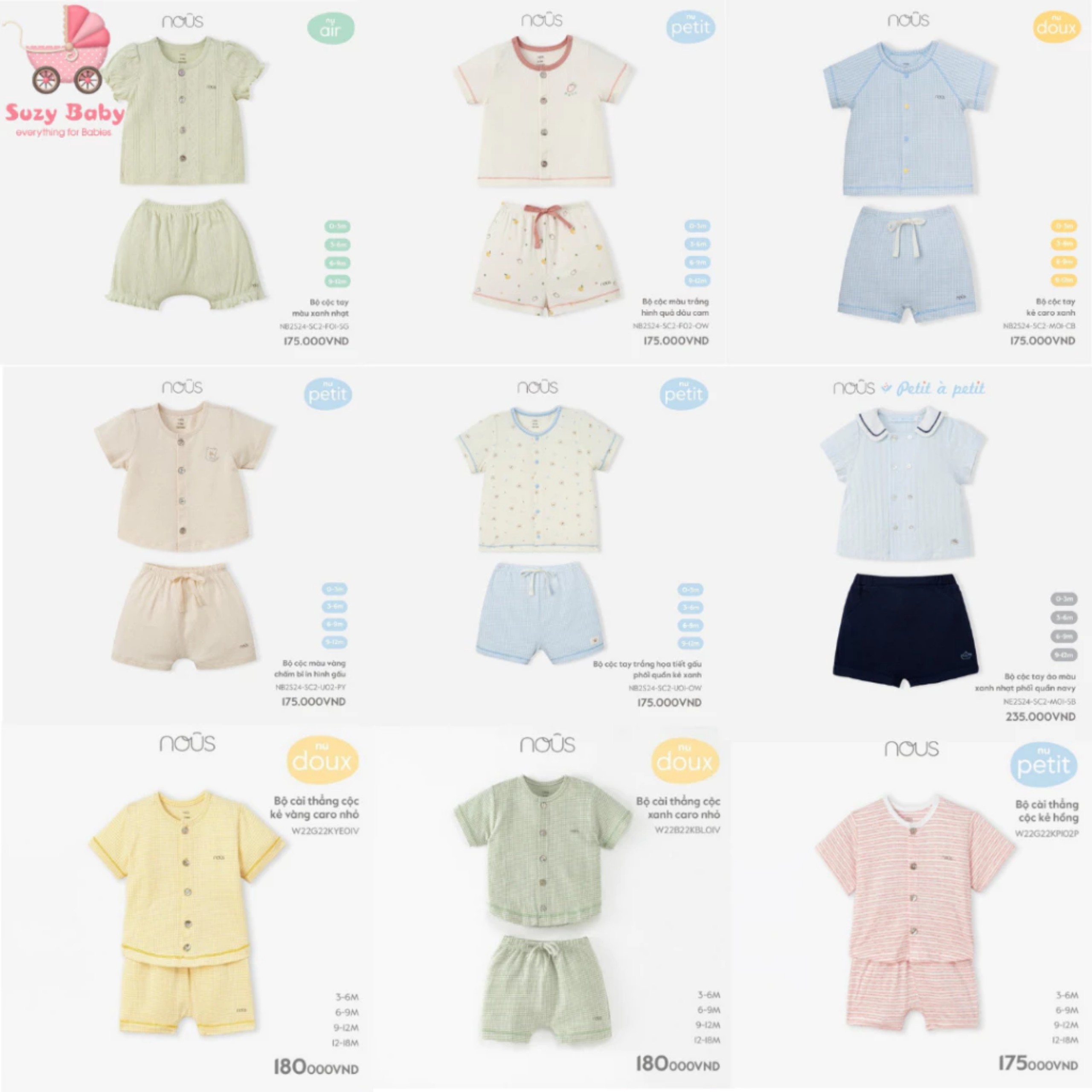 BODY NOUS CỘC PETIT FULL SẮC MÀU