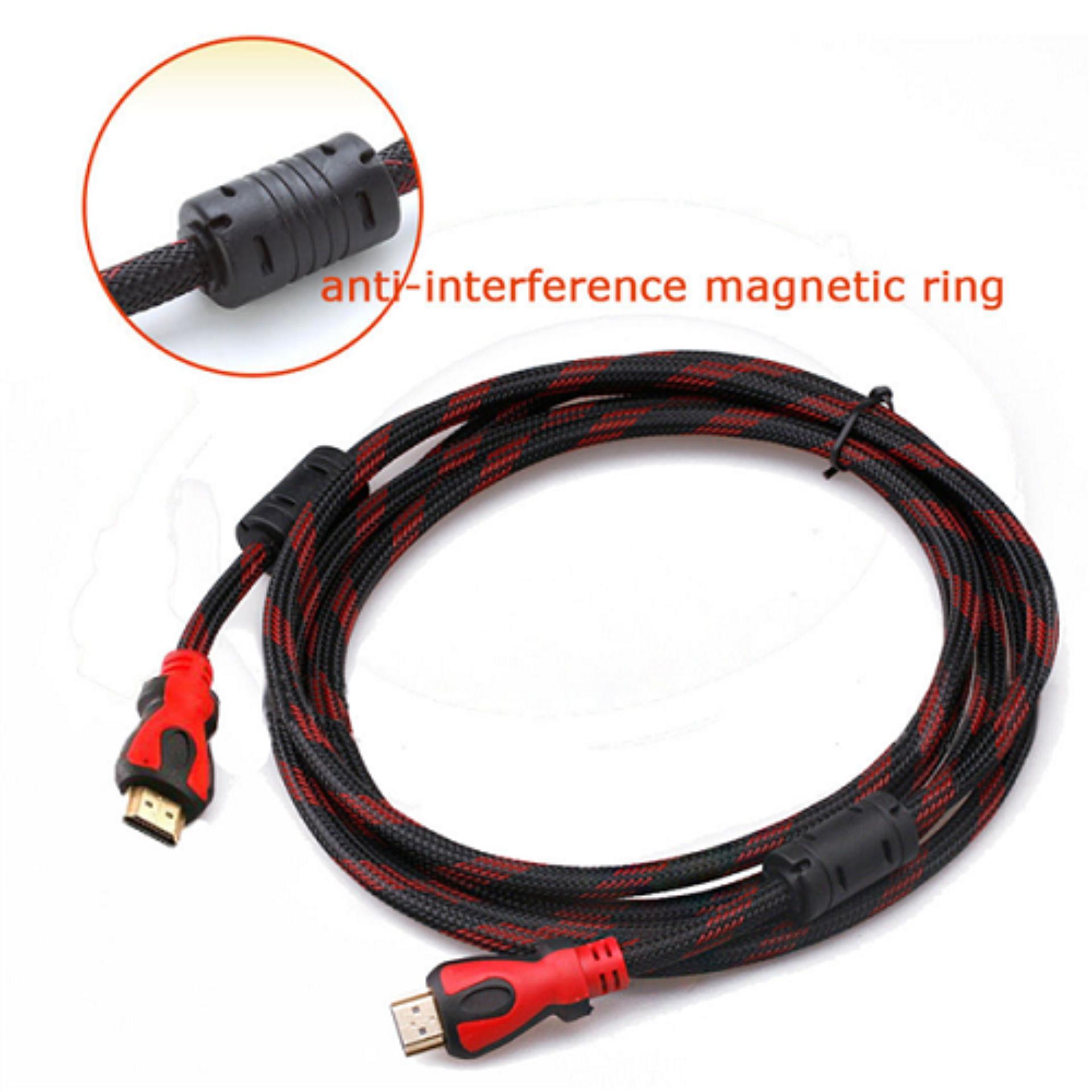 Cáp nối HDMI to HDMI Dây kết nối HDMI đỏ đen Cáp tín hiệu hdmi Dây cáp kết