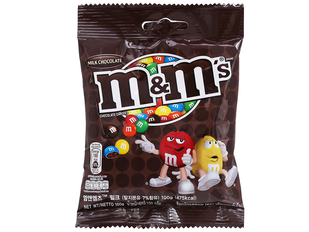 Kẹo socola sữa M&M's gói 100g