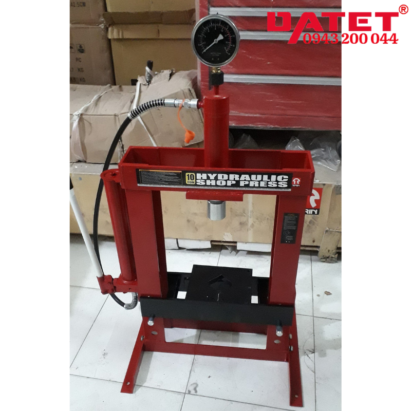 Máy ép thủy lực 10 tấn TY10003 (Có đồng hồ)