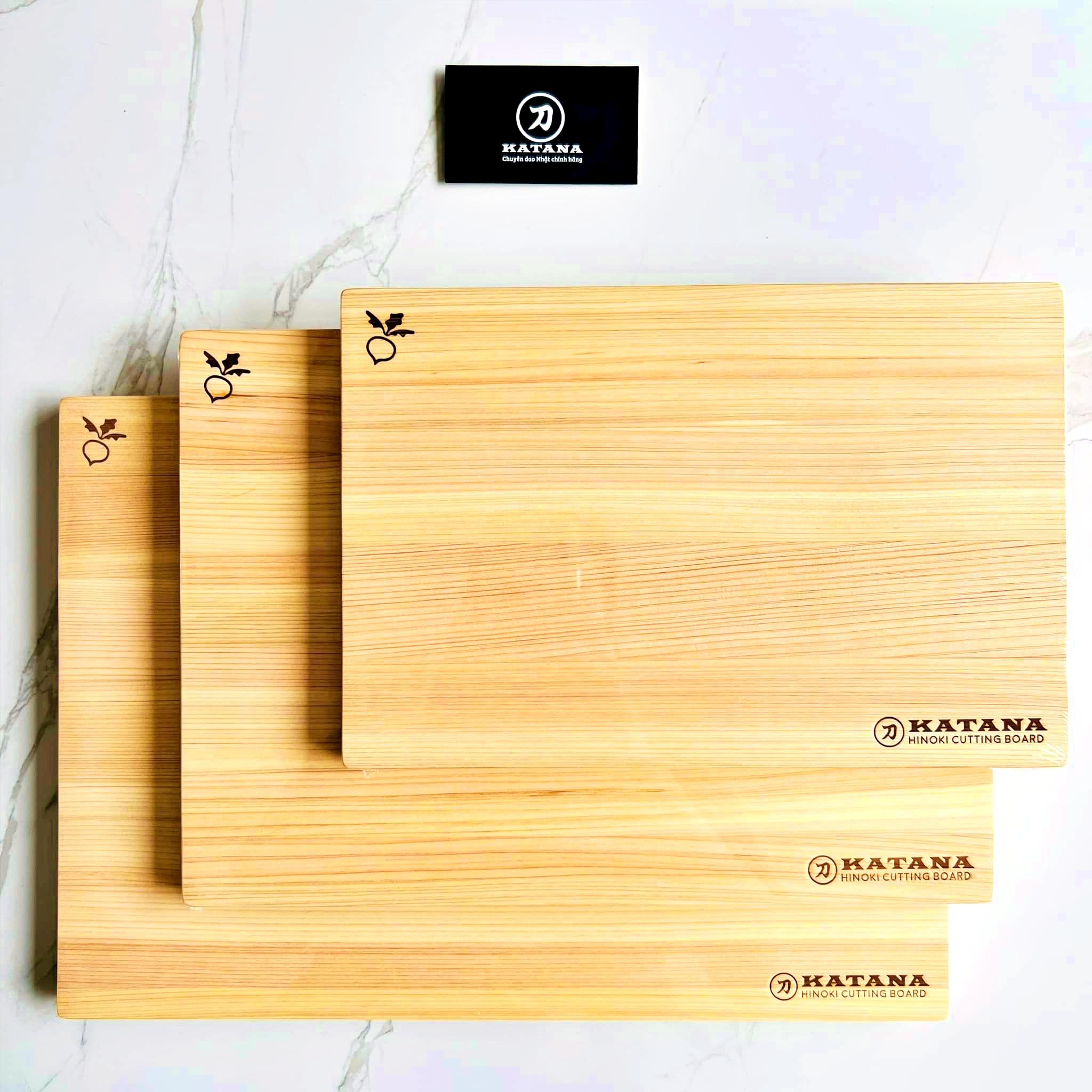 Thớt gỗ bách Nhật Hinoki cao cấp KATANA