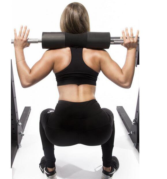 Đệm lót hỗ trợ gánh tạ mút xốp đỏ đen