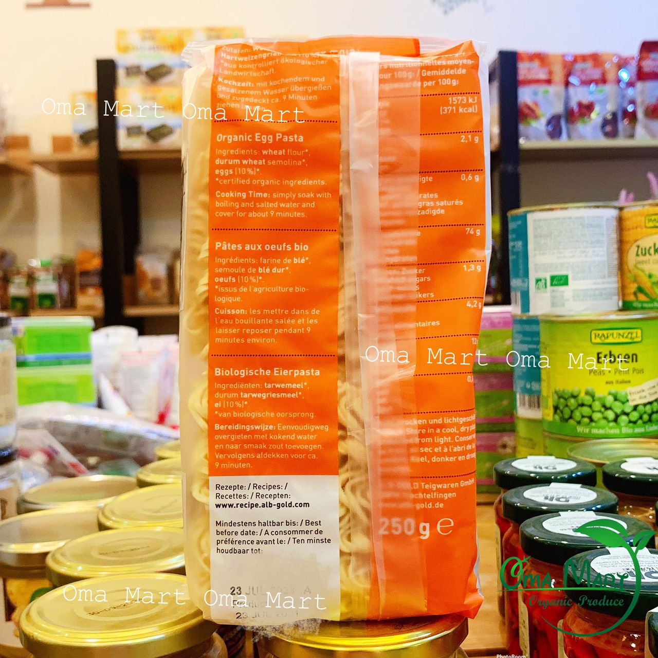 Mì ăn liền hữu cơ có trứng Alb gold 250g