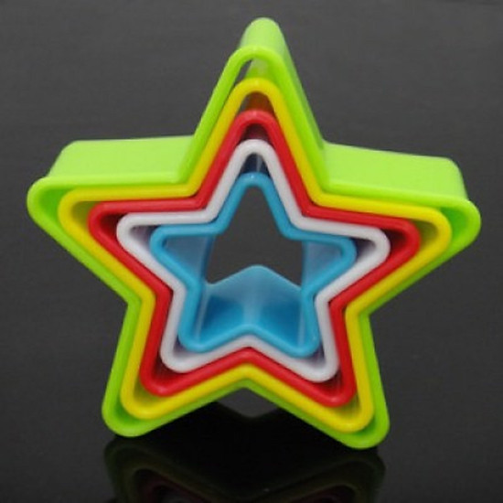 Khuôn nhấn cutter nhựa 5 hình ngôi sao