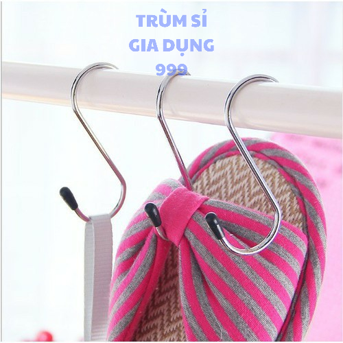 Combo 4 móc hình chữ S treo đồ đóng gói trong vỉ, móc treo đồ đa năng inox chắc bền đẹp