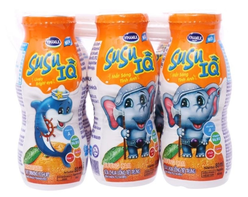 Lốc 6 chai sữa chua uống SuSu 80ml