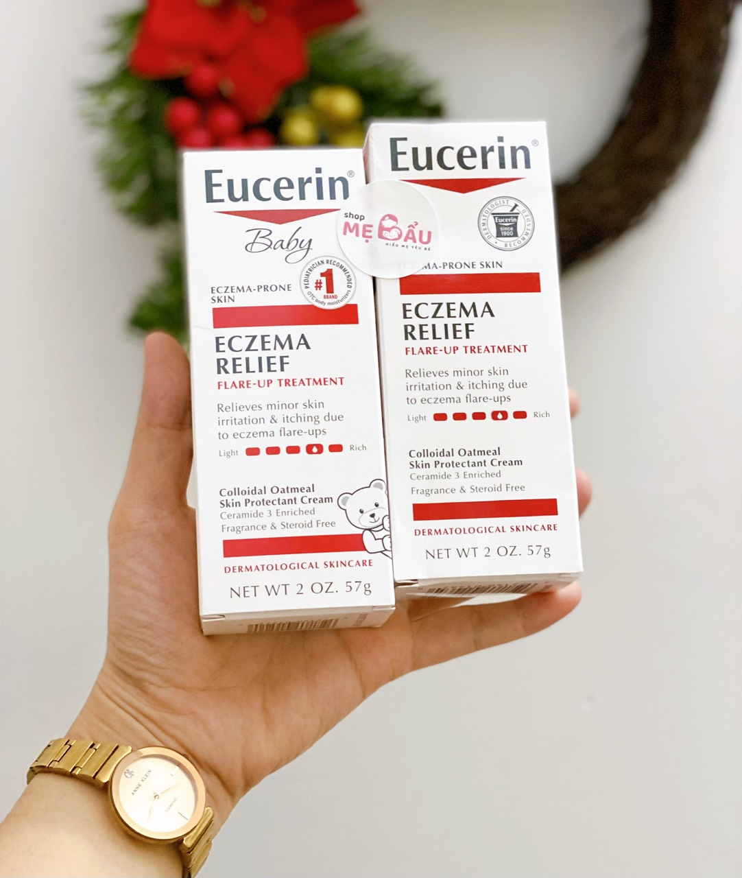 Kem dưỡng ẩm da chàm cho bé Eucerin