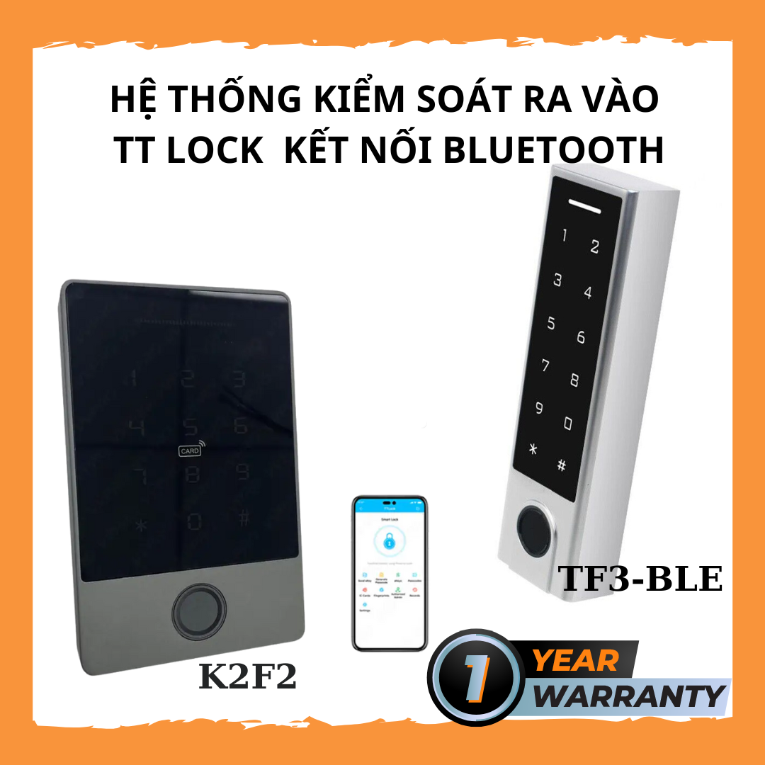 Đầu Đọc Vân Tay Quản Lý Qua App TT Lock Kết Nối Bluetooth (Hệ thống kiểm soát ra/vào Access Control)