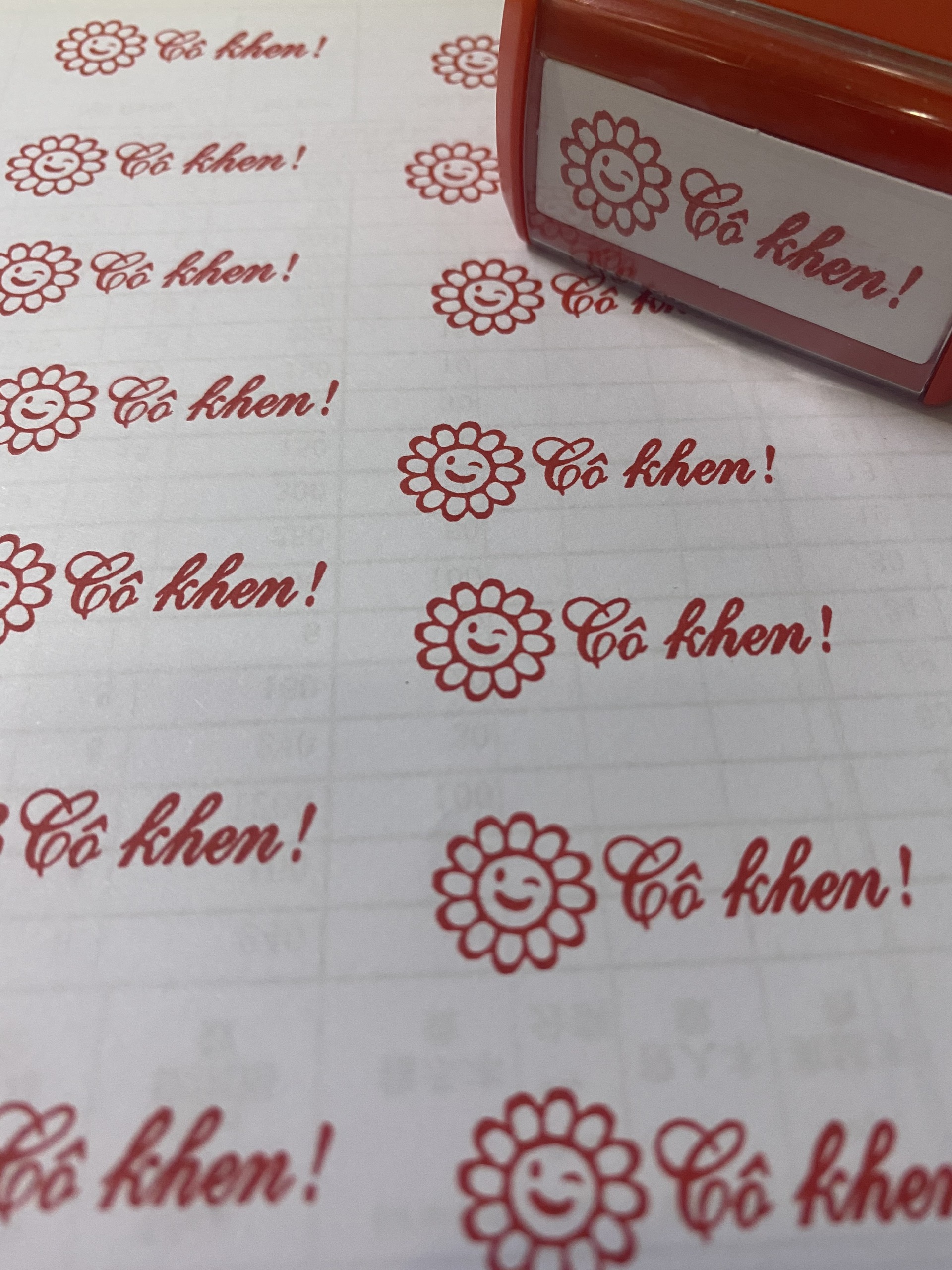 [HCM]Dấu logo tiểu học - dấu mặt cười cô khen!