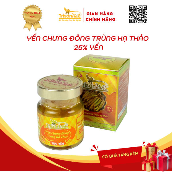[YẾN SÀO TRÍ SƠN] YẾN CHƯNG 25% HŨ