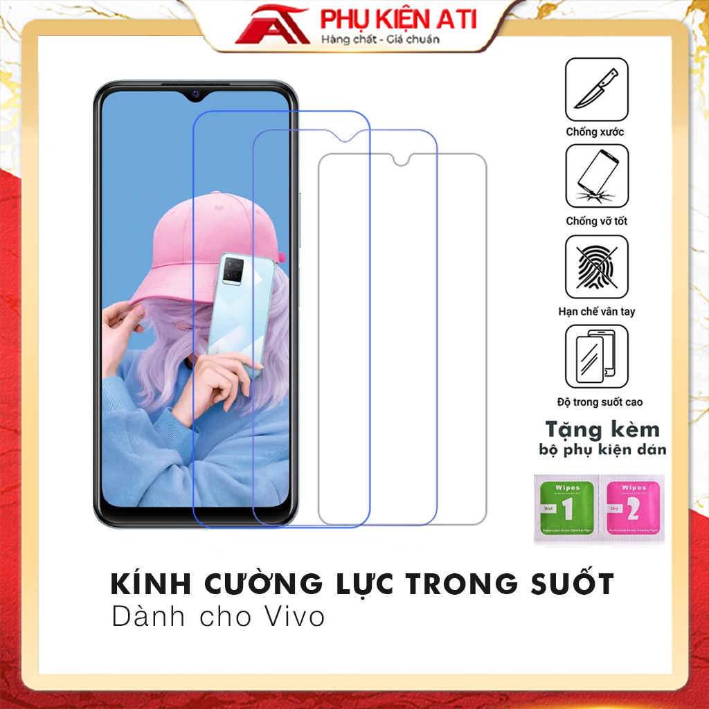 Y15s Y15 T5 T1X V15 pro full transparent tempered glass screen protector v11i Y97 Y3 Y16 y02s Y76 y54s Y72 5G y72y Y21 y21s Y20 y20s