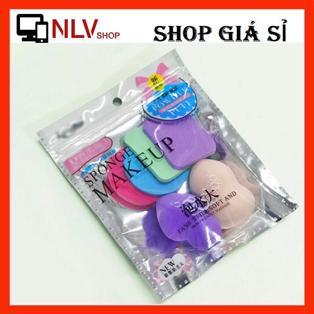 Set 6 bộ mút tán kem nền makeup
