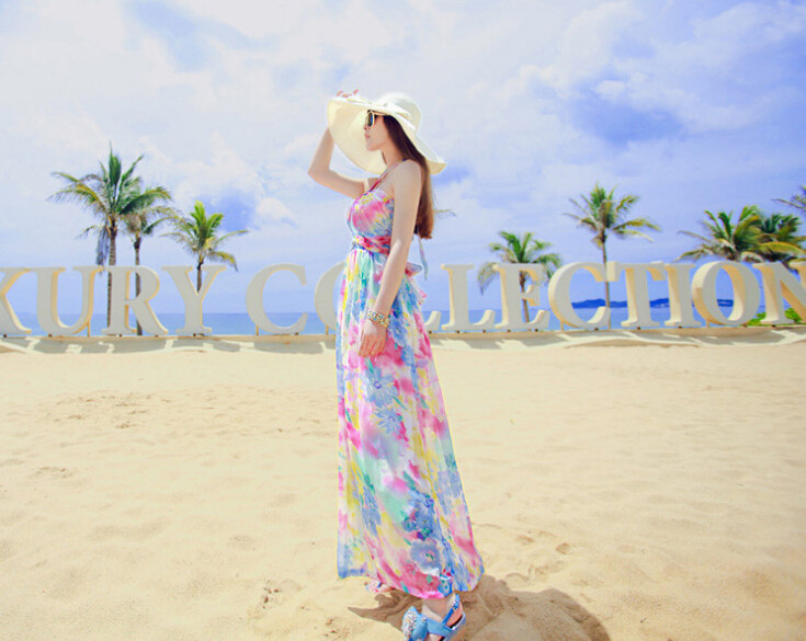 [HCM]ĐẦM MAXI CỔ YẾM DỄ THƯƠNG
