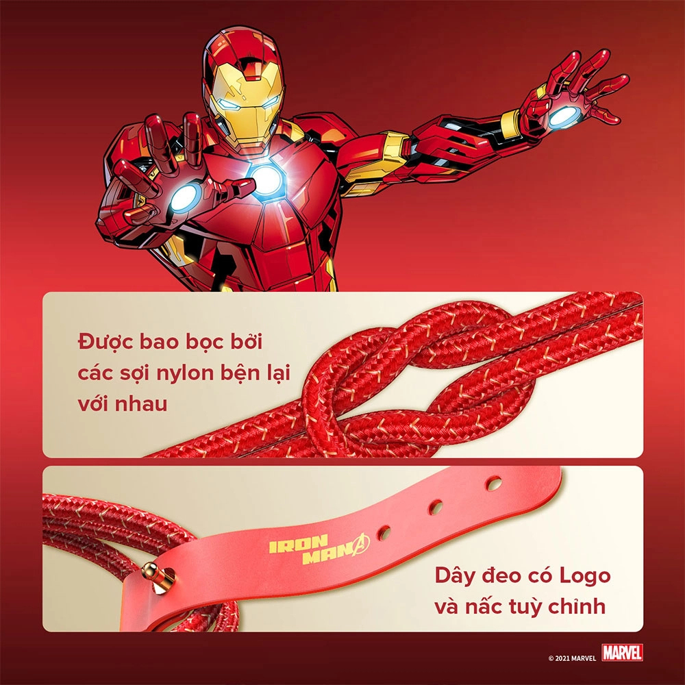 Cáp ANKER POWERLINE+ II USB-C TO USB-C DÀI 1.8m MARVEL EDITION - A9549 (PHÂN PHỐI CHÍNH HÃNG BẢO HÀNG 18 THÁNG)