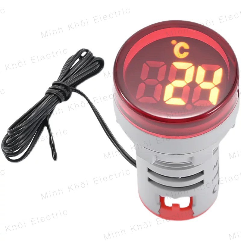 Đèn báo nhiệt độ phi 22, đèn nhiệt độ, đèn báo tủ điện