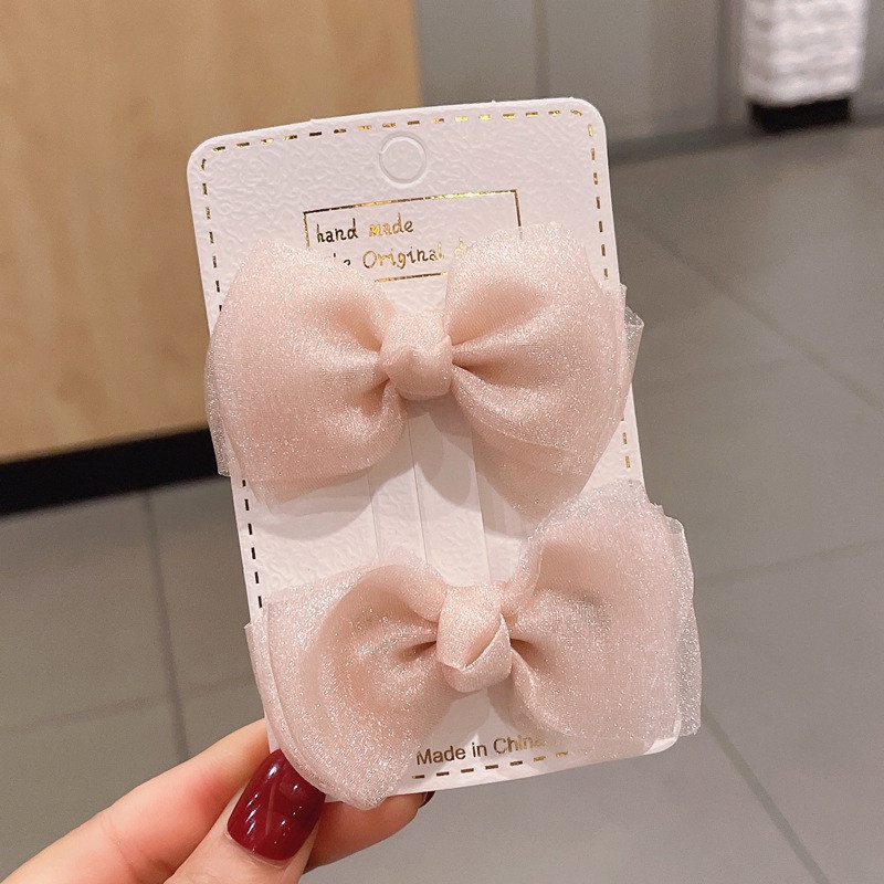 SET 2 KẸP TÓC NƠ CHO BÉ ĐÁNG YÊU THỜI TRANG