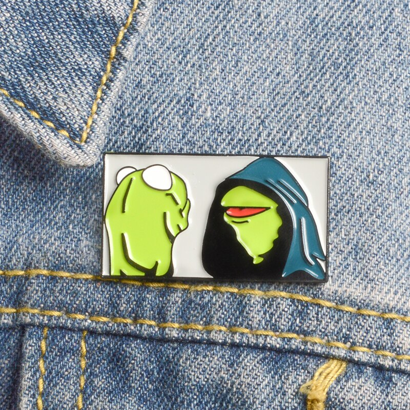 Green frog Enamel Pin Brooch - GC213