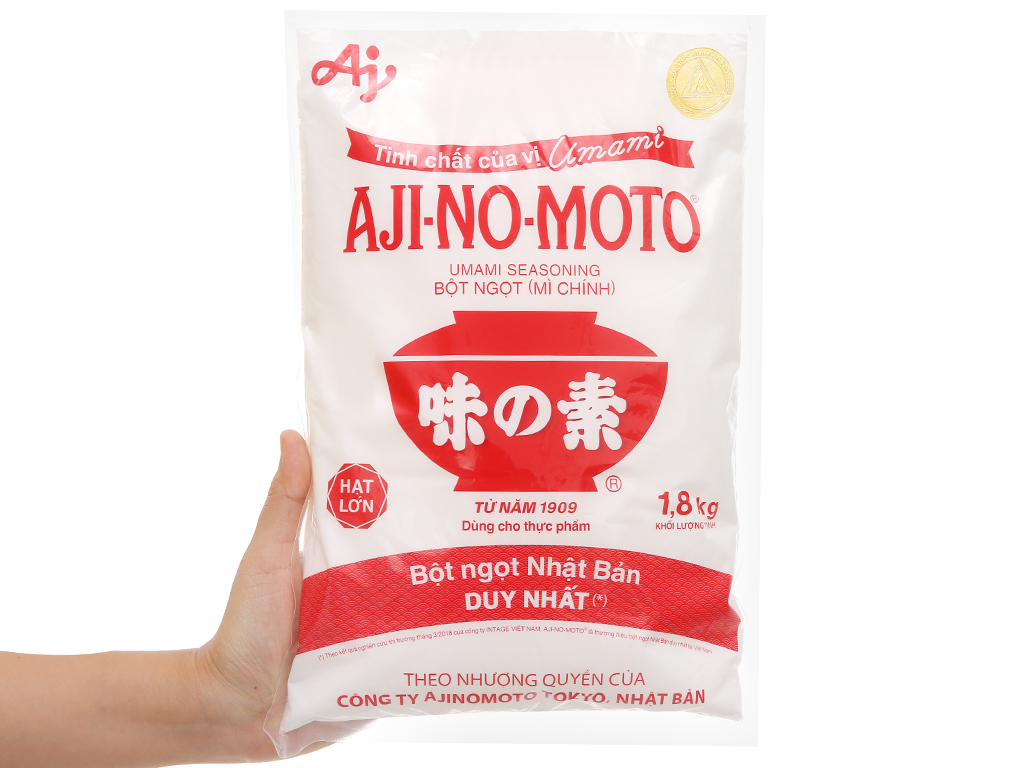 Bột ngọt (mì chính) Ajinomoto gói 1,8Kg - hạt lớn