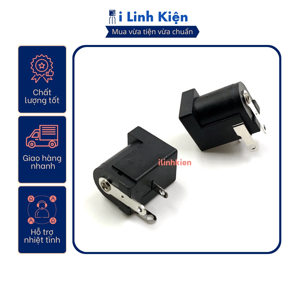 Jack nguồn DC cái 3.5x1.3mm loại tốt