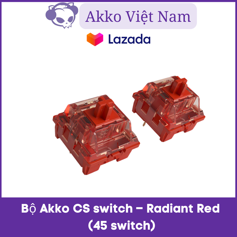 Bộ Switch bàn phím cơ AKKO CS switch – Radiant Red