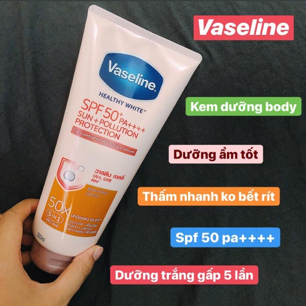 Dưỡng thể Vaseline 50X SPF50 Thái Lan