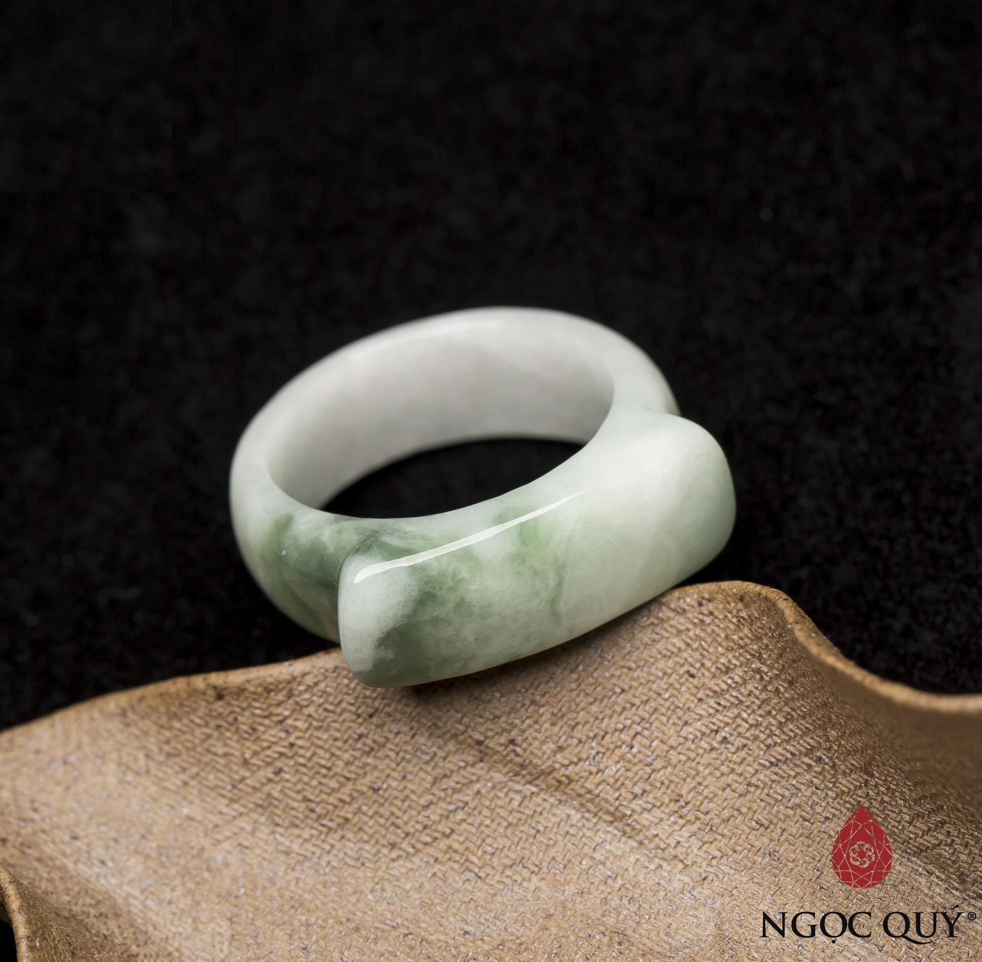 [HCM]nhẫn nam yên ngựa đá cẩm thạch phỉ thúy - Ngọc Quý Gemstones