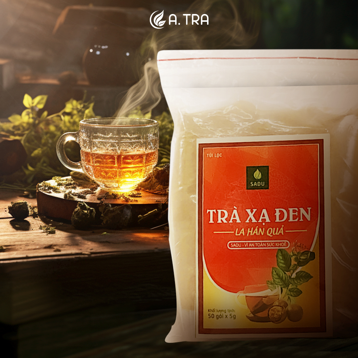 Trà xạ đen la hán quả SADU 250g