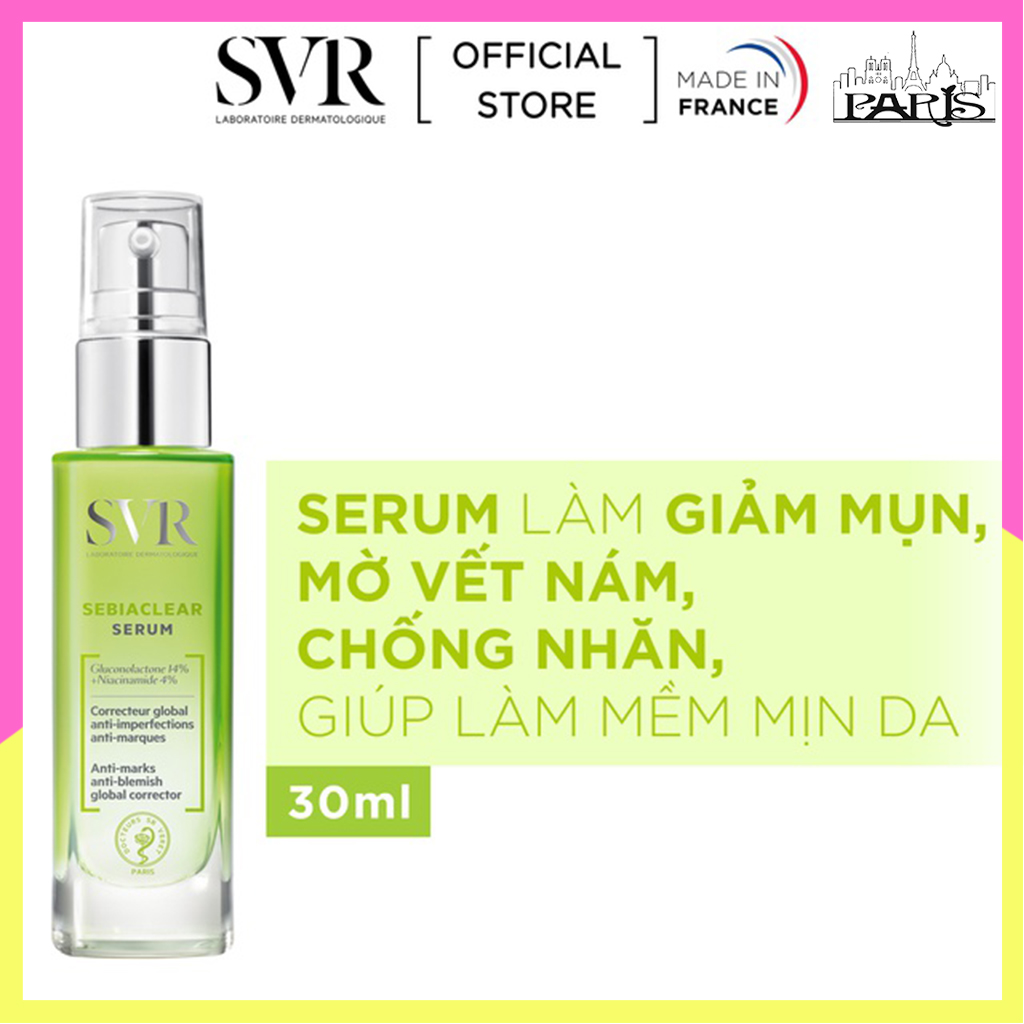Tinh Chất Làm Giảm Mụn, Mờ Nám, Làm Mềm Mịn Da SVR Sebiaclear Serum 30ml