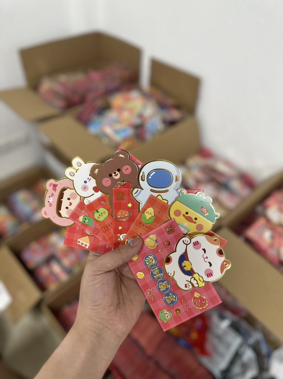 Combo 5 set 30 chiếc lì xì 2024, lì xì cute độc lạ ngang kat.store