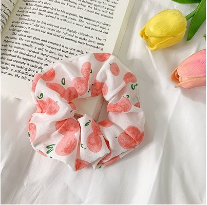 Cột Tóc Scrunchies Hoa Quả Đáng Yêu
