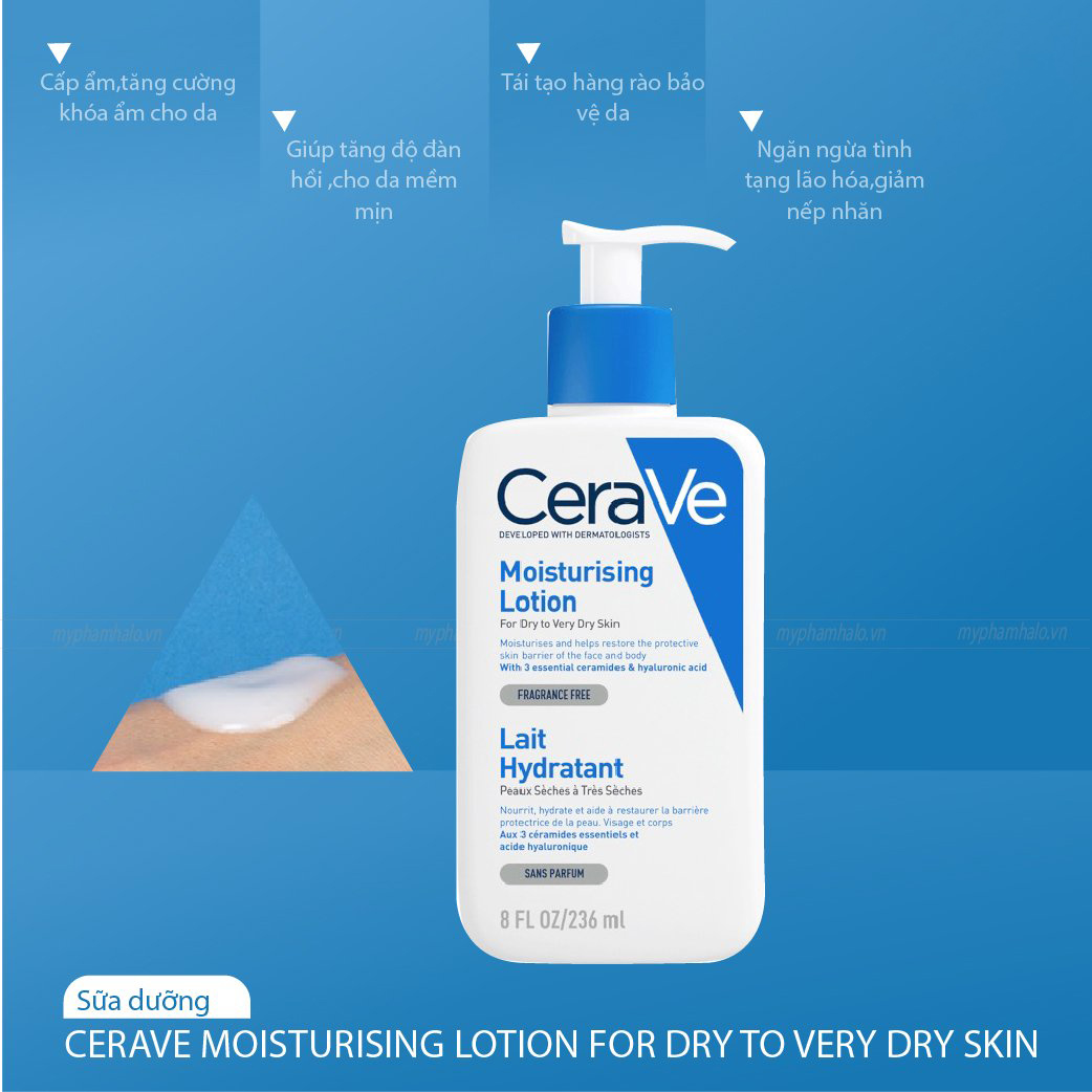 Sữa Dưỡng Ẩm CERAVE MOISTURIZING LOTION Cho Da Khô