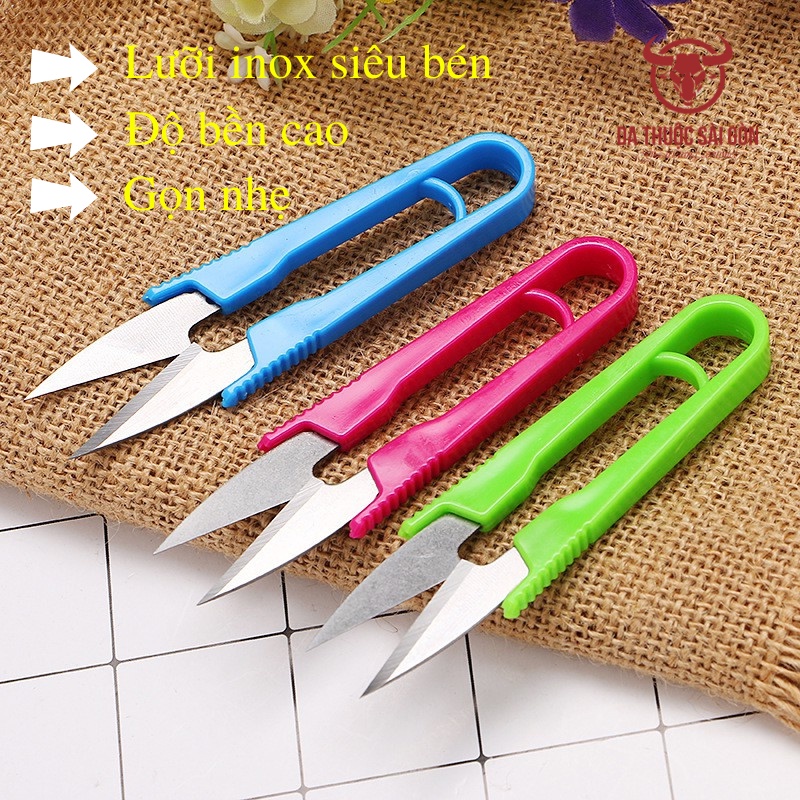 Kéo cắt chỉ, bấm chỉ siêu sắc bén cán nhựa – KCC-01