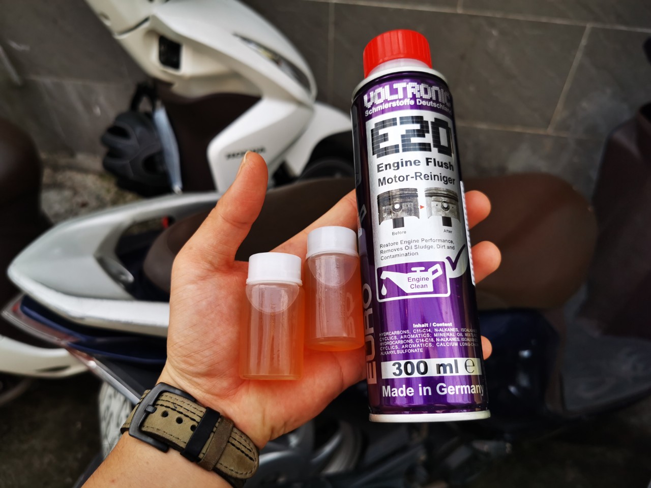 [HCM]Phu Gia Vệ Sinh Rửa Động Cơ Voltronic E20 Engine Flush 60ml