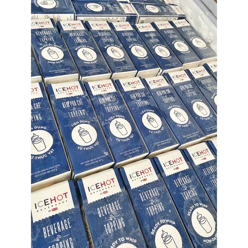 ▧ Kem pha chế Rich’s ICEHOT TOPPING chuyên làm bông kem