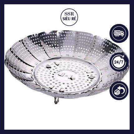Rổ Hấp, Rế hấp Inox Xếp Gọn đa năng Tiện Dụng