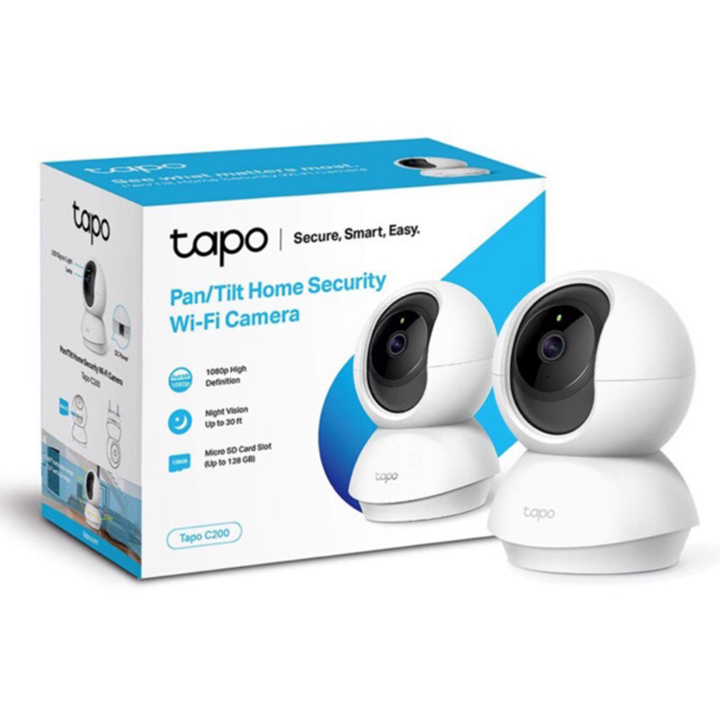 Camera wifi TP-Link Tapo C200 1080p An Ninh Gia Đình Chỉnh Hướng 360, camera ip xoay 360 đàm thoại 2 chiều chính hãng