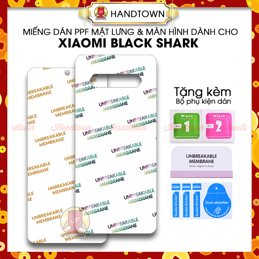 Miếng Dán Cường Lực PPF Bảo Vệ Màn Hình Và Mặt Lưng Xiaomi Black Shark 4 4 Pro 3 4 Pro 2 2 Pro 3S Helo 5 6 7 Pro Chống Xước Chống Nước Cao Cấp