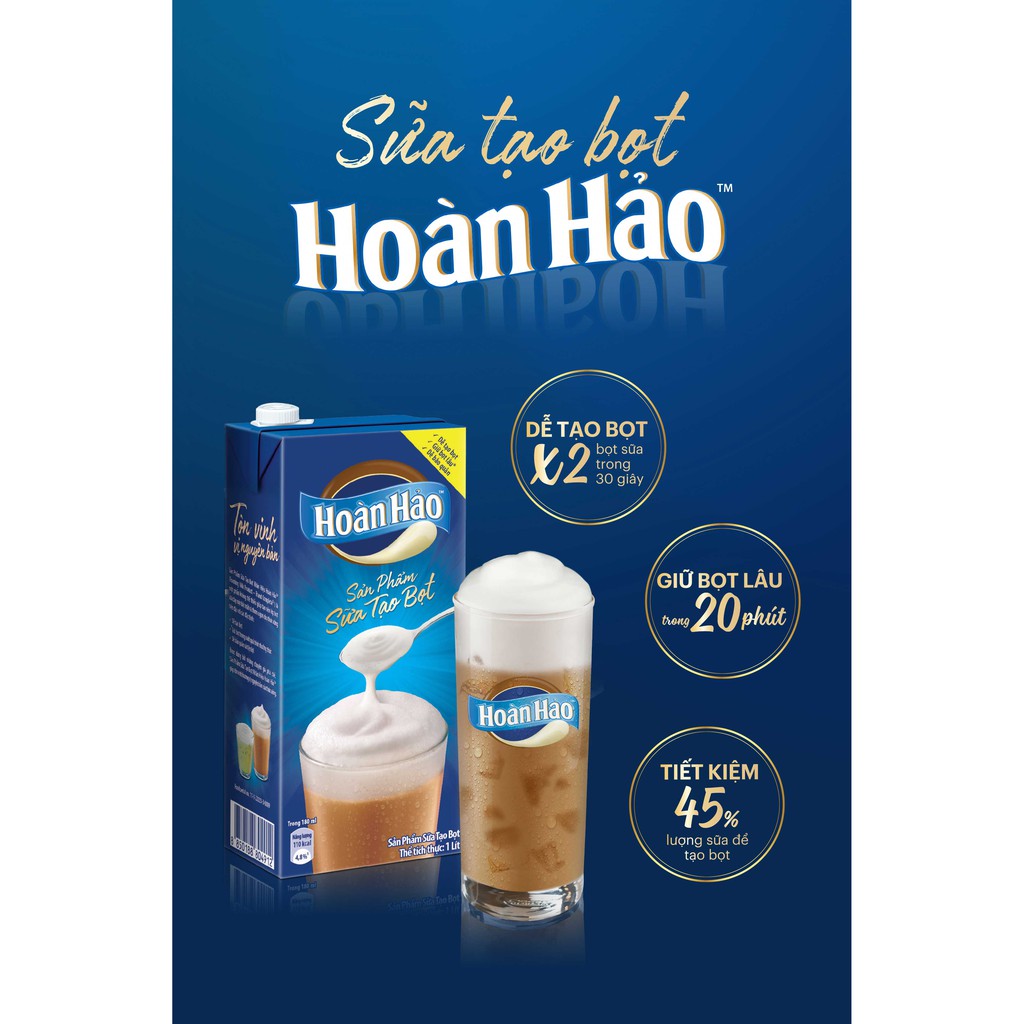 Sữa Tạo Bọt Dùng Trong Pha Chế Hoàn Hảo 1 Lít