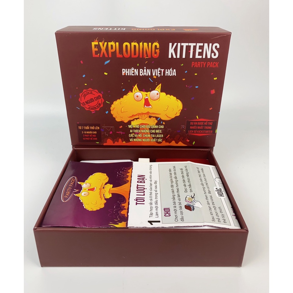 Board game mèo nổ cảm tử Exploding Kittens : Party Pack