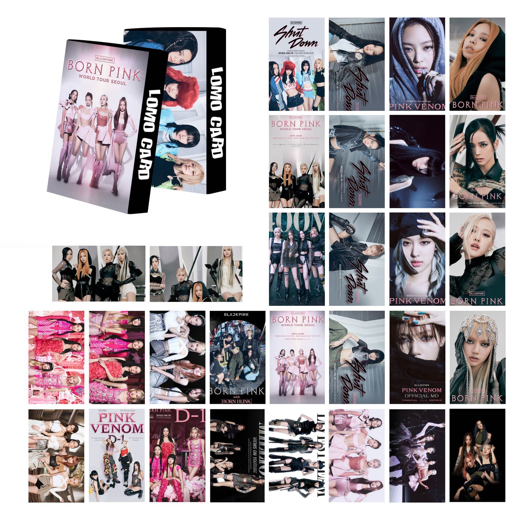 LOMO Shut Down Pink Venom hộp 30 tấm