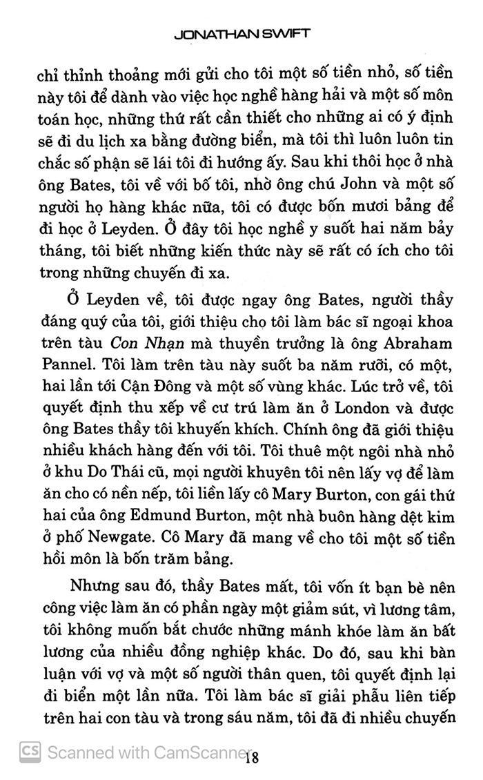 Sách - Gulliver du ký - Tác giả Jonathan Swift