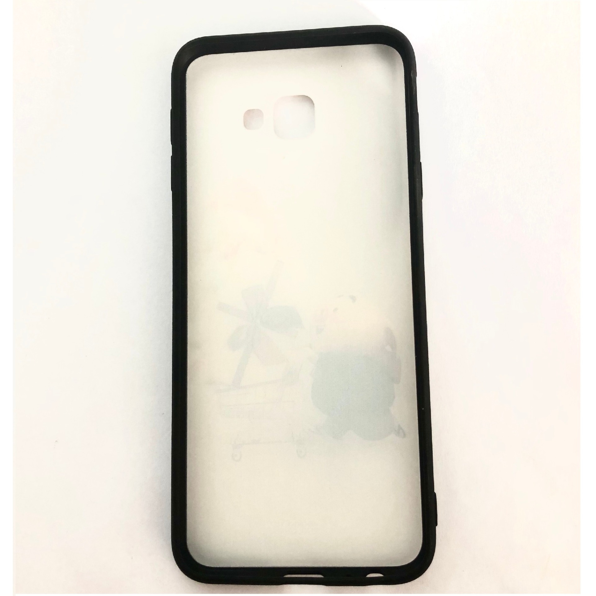 [Nhiều mẫu]. Ốp dẻo Samsung Galaxy J4 Plus/ J4 Core (2018) (Thân trắng - viền đen - in hình siêu cute)