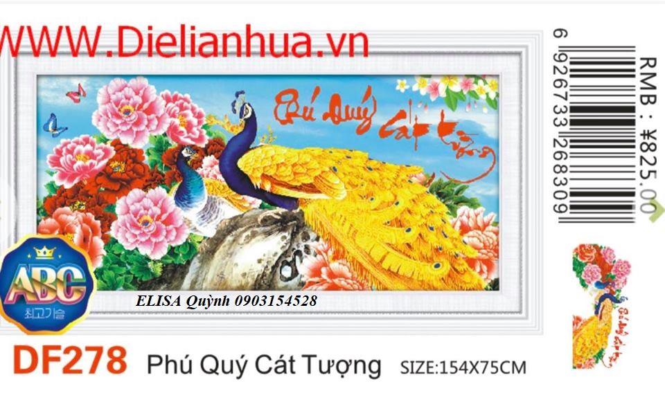 [HCM]Tranh đá phú quý cát tường DF278