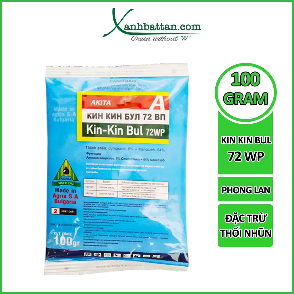 Chế Phẩm Trừ Thối Nhũn Cho Lan Kin Kin Bul 72wp Gói 100 Gram