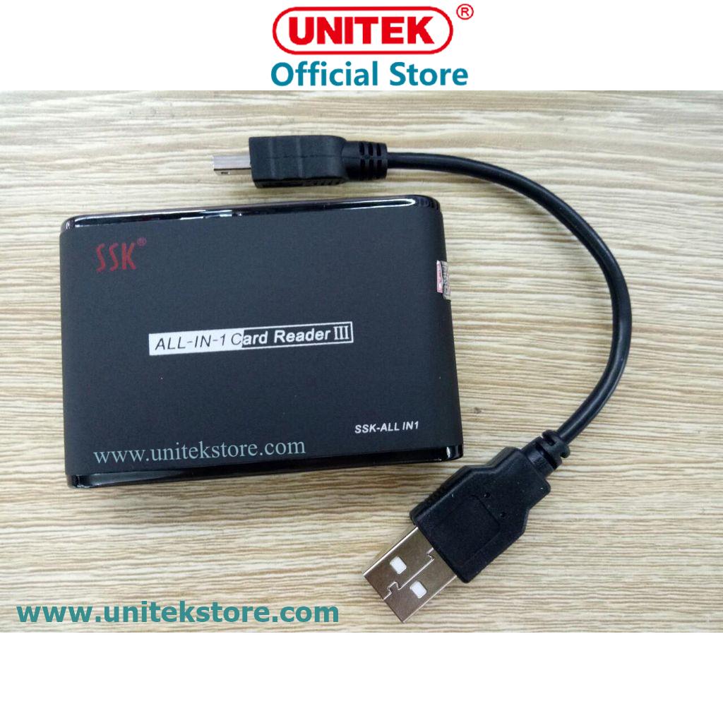 [UNITEK STORE] Đầu đọc thẻ nhớ đa năng SSK 0712