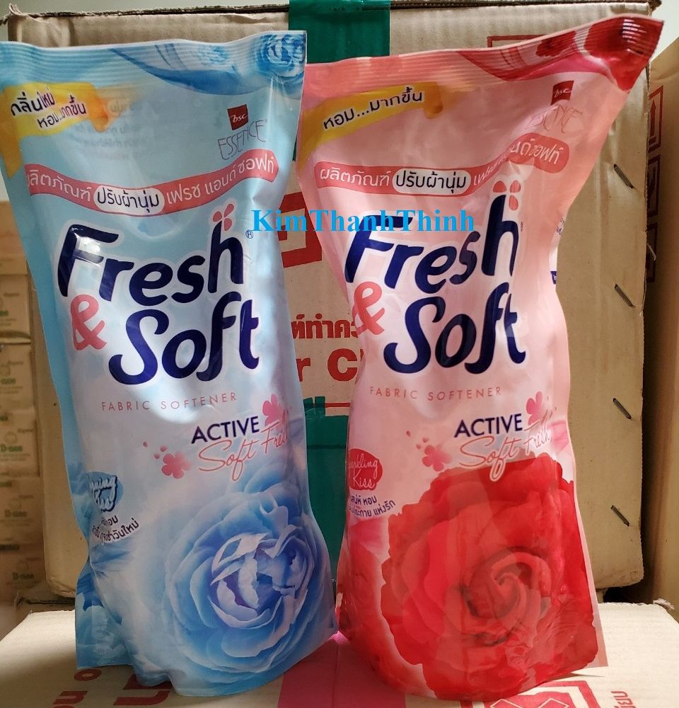 (KTT) Nước xả vải Thái Lan Fresh&Soft 550ml/túi