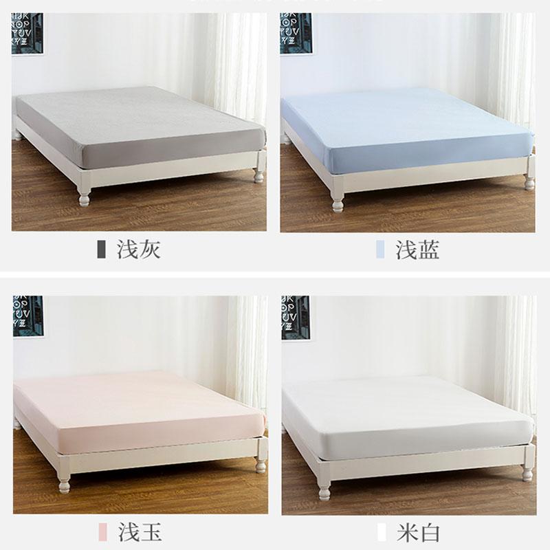 Đa Chức Năng Chống Bụi Chống Nước Giản Lược Màu Ga Bọc Đệm Đơn 100% Cotton 100% Cotton Ga Giường Đệm Trải Giường Bộ Bảo Hộ Bộ Ga Giường Ga Trải Giường