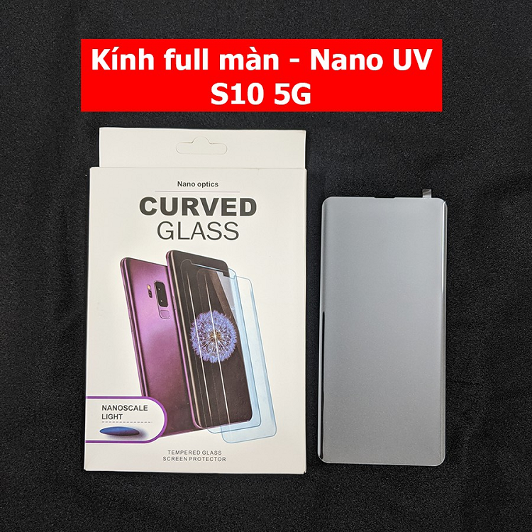 Kính cường lực full màn hình Galaxy S10 5G Nano UV